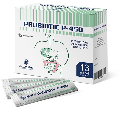 PROBIOTIC P-450 12 STICK MONODOSE 10 ML - Pharmaleader