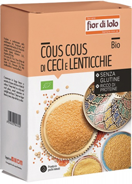 COUS COUS DI CECI E LENTICCHIE ROSSE BIO 500 G - Pharmaleader