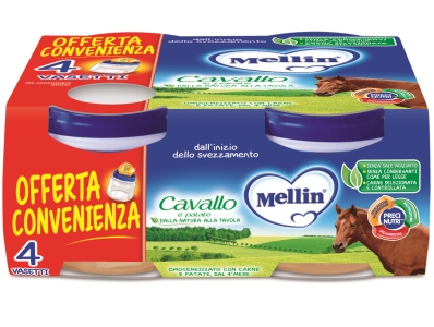 MELLIN OMOGENEIZZATO CAVALLO 4 X 80 G - Pharmaleader
