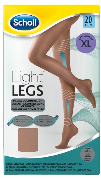 SCHOLL LIGHTLEGS 20 DENARI TAGLIA XL COLORE NUDE 1 PAIO - Pharmaleader