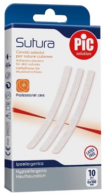 CEROTTO PER SUTURA PIC SOLUTION 6 X 100 MM 10 PEZZI - Pharmaleader