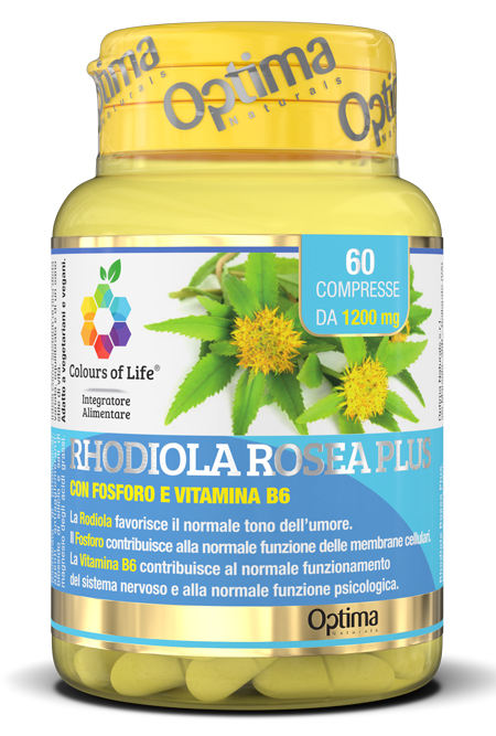 COLOURS OF LIFE RHODIOLA ROSEA PLUS 60 COMPRESSE 1200 MG - Pharmaleader