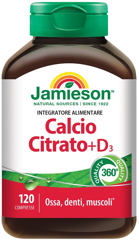 JAMIESON CALCIO CITRATO + D3 120 COMPRESSE - Pharmaleader
