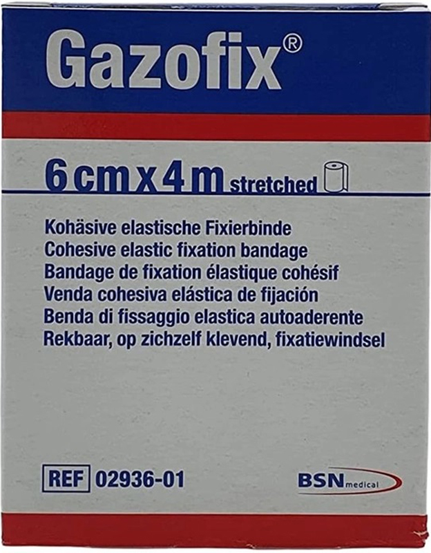 BENDA ELASTICA AUTOADESIVA GAZOFIX 6X400 CM - Pharmaleader