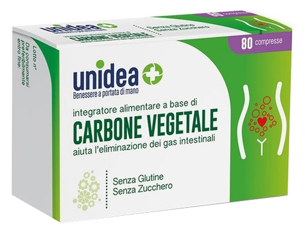 UNIDEA CARBONE VEGETALE 80 COMPRESSE - Pharmaleader