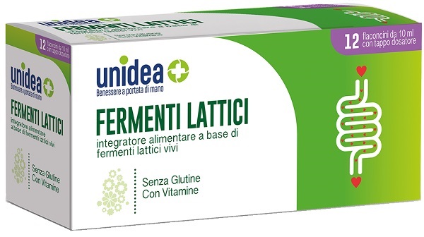 UNIDEA FERMENTI LATTICI 12 FLACONCINI 10 ML - Pharmaleader