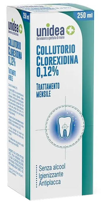 UNIDEA COLLUTORIO CLOREXIDINA 0,12% 250 ML - Pharmaleader
