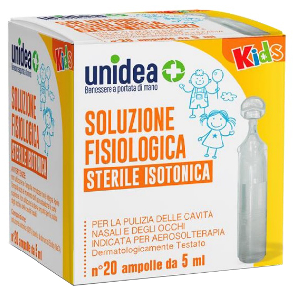 SOLUZIONE FISIOLOGICA UNIDEA 20 AMPOLLE DA 5 ML - Pharmaleader