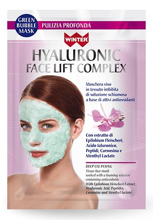 WINTER HYALURONIC FACE LIFT COMPLEX MASCHERA VISO BUBBLE PULIZIA PROFONDA 23 ML - Pharmaleader
