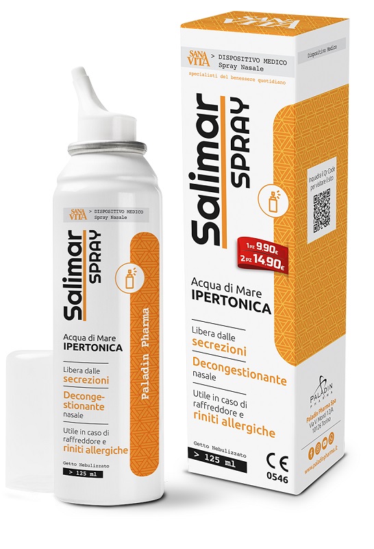 SPRAY NASALE IPERTONICO SANAVITA SALIMAR 125 ML - Pharmaleader