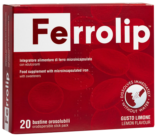 FERROLIP 20 BUSTINE OROSOLUBILI GUSTO LIMONE - Pharmaleader
