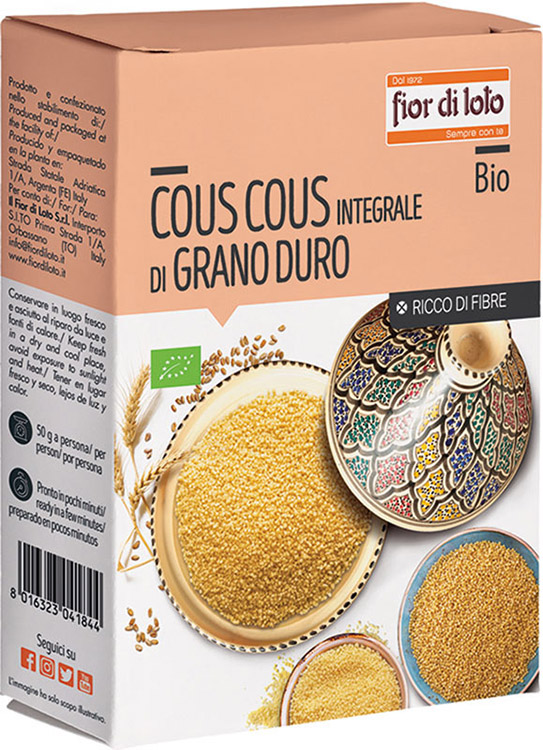 COUS COUS INTEGRALE GRANO DURO BIO 500 G - Pharmaleader