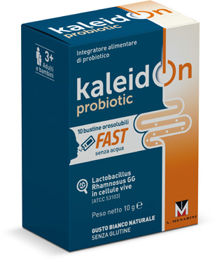 KALEIDON PROBIOTIC FAST BIANCO NATURALE 10 BUSTE OROSOLUBILI - Pharmaleader