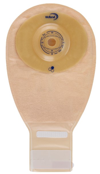 SACCA PER ILEOSTOMIA OPACA RITAGLIABILE WELLAND AURUM PROFILE ILEO MIDI DIAMETRO 13-48 MM INIZIO CONVESSITA' 48 MM 10 PEZZI - Pharmaleader