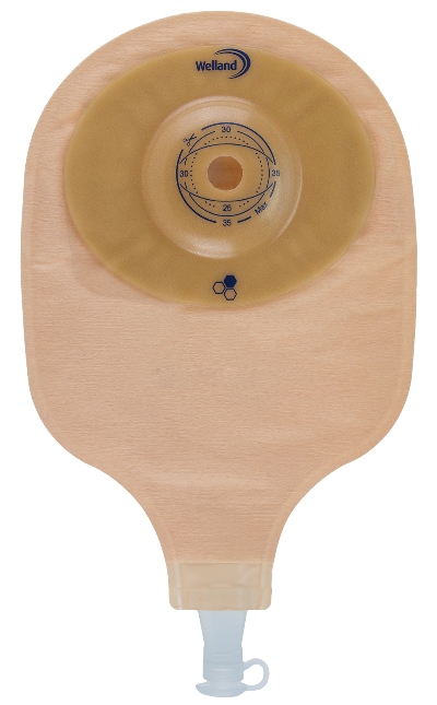SACCA PER UROSTOMIA TRASPARENTE RITAGLIABILE AURUM CONVEX URO MIDI MEDIUM DIAMETRO 13-35 MM 10 PEZZI - Pharmaleader