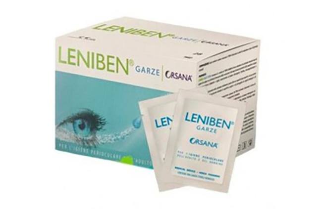 GARZA OCULARE LENIBEN CON ACIDO IALURONICO ED ESTRATTI VEGETALI 28 PEZZI - Pharmaleader