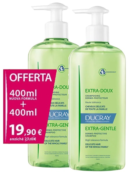 EXTRA DELICATO SHAMPOO DERMOPROTETTIVO 400 ML BIPACK - Pharmaleader
