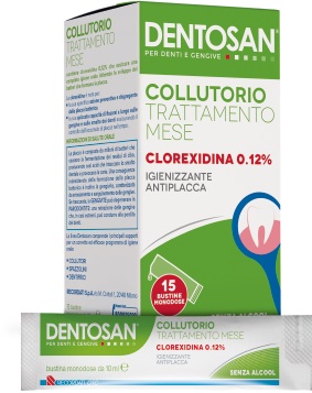 DENTOSAN COLLUTORIO MONODOSE TRATTAMENTO MENSILE 0,12% 15 BUSTINE DA 10 ML - Pharmaleader