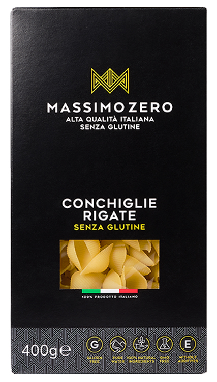 MASSIMO ZERO CONCHIGLIE RIGATE 400 G - Pharmaleader