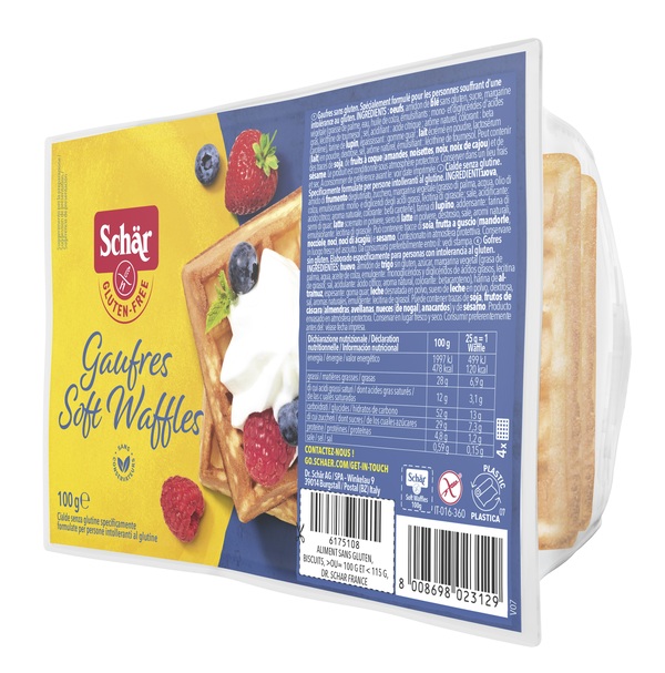 SCHAR GAUFRE SOFT WAFFLES 100 G - Pharmaleader