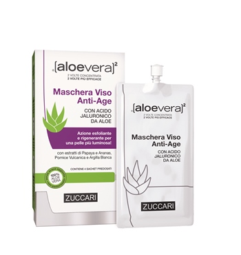 ALOEVERA2 MASCHERA VISO ANTIAGE 4 SACCHETTI 20 ML - Pharmaleader