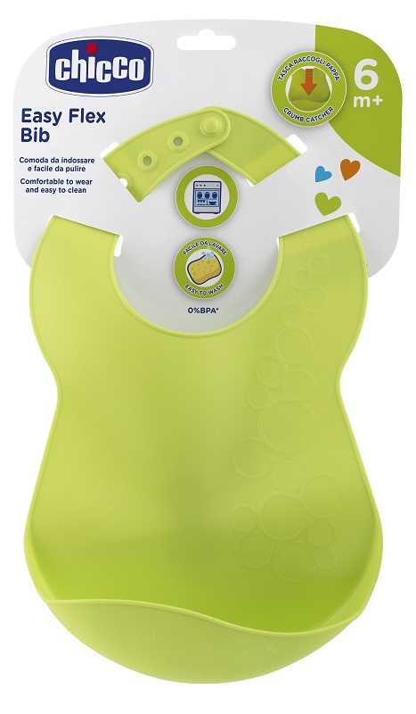 CHICCO BAVAGLINA RIGIDA 6M+ VERDE - Pharmaleader