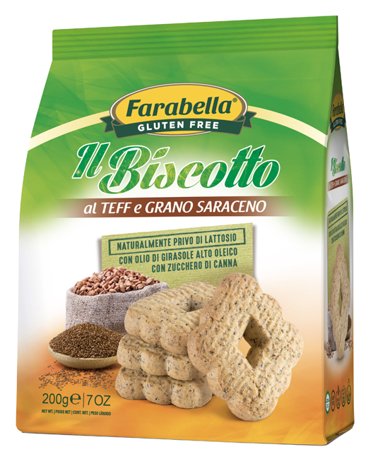 FARABELLA IL BISCOTTO AL TEFF E GRANO SARACENO 200 G - Pharmaleader