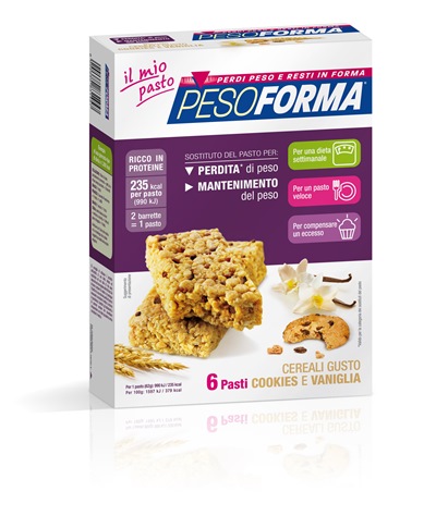 PESOFORMA BARR CEREALI COOKIES VANIGLIA 372 G - Pharmaleader