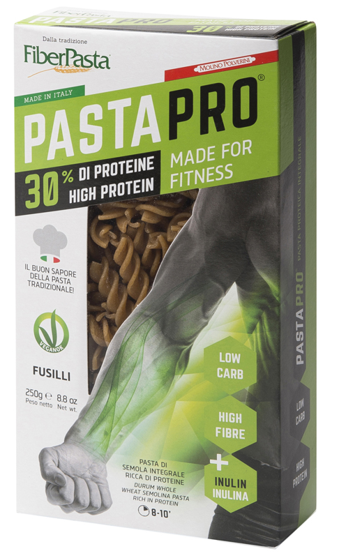 PASTAPRO FUSILLI INTEGRALI 30% PROTEINE 250 G - Pharmaleader