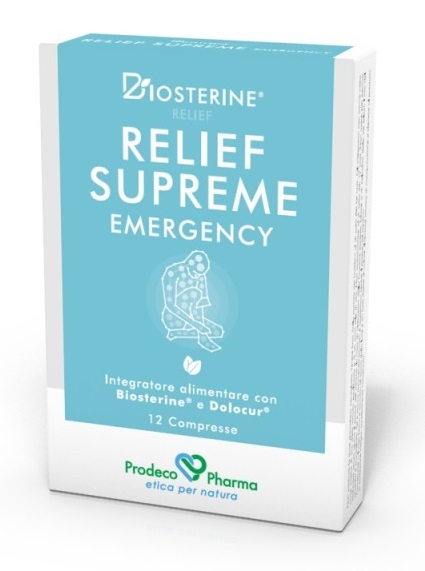 BIOSTERINE RELIEF SUPREME EMERGENCY 12 COMPRESSE - Pharmaleader