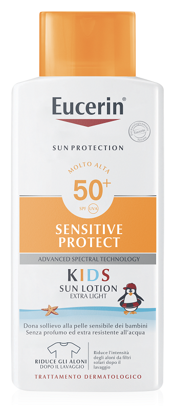 EUCERIN SUN PROTECTION SPF 50+ SENSITIVE PROTECT KIDS SUN LOTION EXTRA LIGHT 400 ML - Pharmaleader