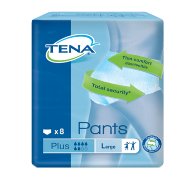 PANNOLONE PULL-UP TENA PANTS PLUS TAGLIA LARGE 8 PEZZI - Pharmaleader