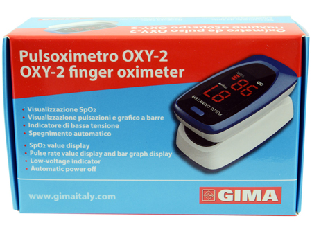 PULSOXIMETRO DA DITO OXY-2 SCHERMO LED 60X30,5X32,5MM 1 PEZZO - Pharmaleader