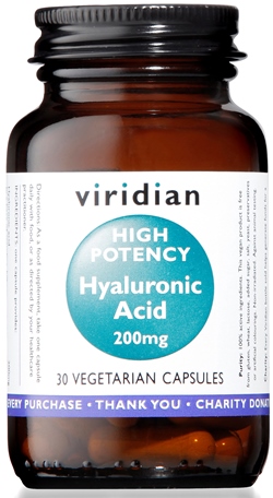 VIRIDIAN HYALURONIC ACID HIGH POTENCY 30 CAPSULE VIRIDIAN ACIDO IALURONICO ALTA CONCENTRAZIONE - Pharmaleader