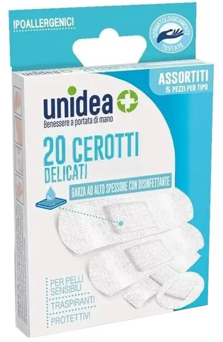 CEROTTO UNIDEA TESSUTO NON TESSUTO ASSORTITI 20 PEZZI - Pharmaleader