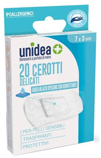 CEROTTO UNIDEA MISURA GRANDE 7X3 CM TESSUTO NON TESSUTO 20 PEZZI - Pharmaleader