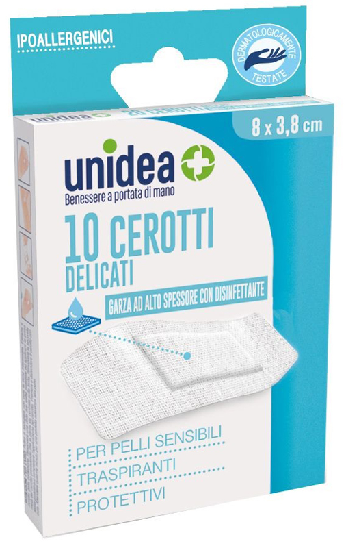 CEROTTO UNIDEA SUPER 8X3,8 CM TESSUTO NON TESSUTO 10 PEZZI - Pharmaleader