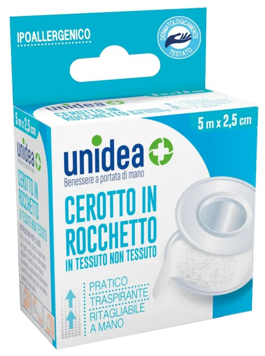 CEROTTO IN ROCCHETTO UNIDEA TESSUTO NON TESSUTO M 5X2,5 CM 1 PEZZO - Pharmaleader