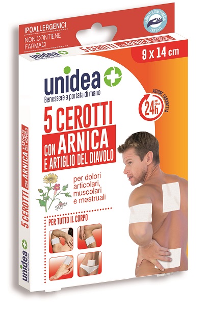CEROTTO ANTIREUMATICO ALL'ARNICA UNIDEA 9X14 CM 5 PEZZI - Pharmaleader