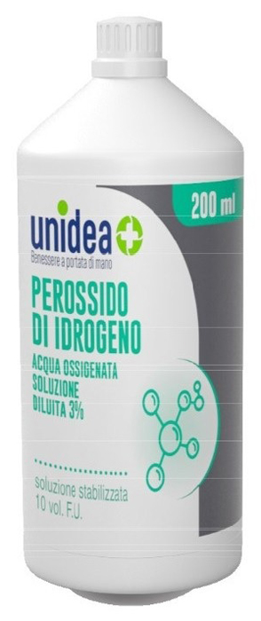 UNIDEA PEROSSIDO DI IDROGENO 10 VOLUMI 200 ML - Pharmaleader