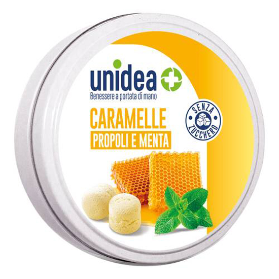UNIDEA CARAMELLE PROPOLI E MENTA SENZA ZUCCHERO 40 G - Pharmaleader