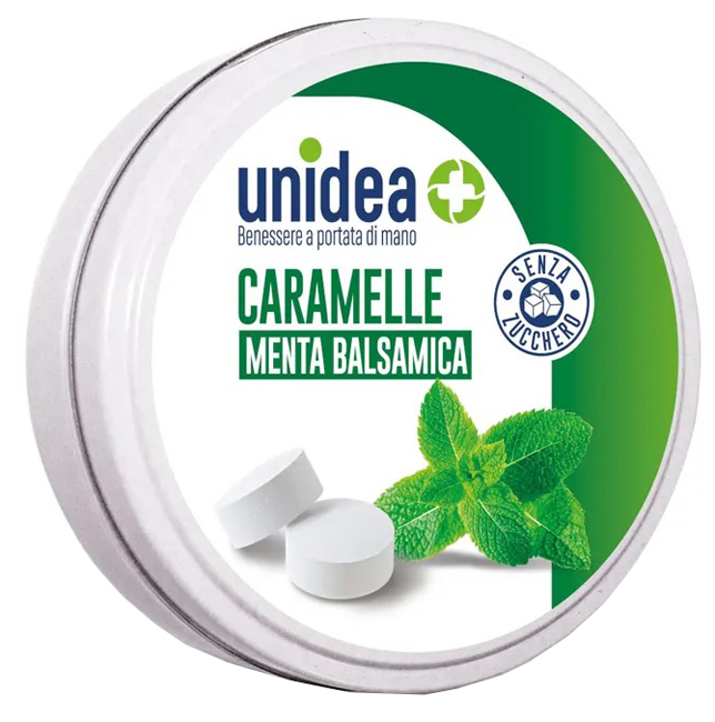 UNIDEA CARAMELLE MENTA BALSAMICA SENZA ZUCCHERO 40 G - Pharmaleader
