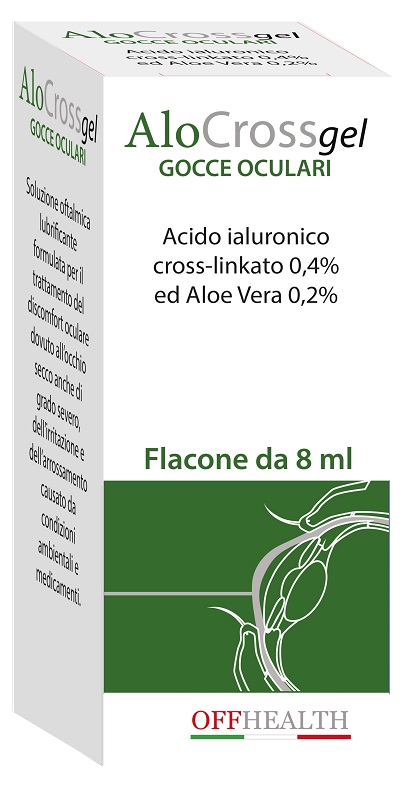 ALOCROSS GOCCE OCULARI ACIDO IALURONICO CROSS-LINKATO 0,2% E ALOE VERA 8 ML - Pharmaleader