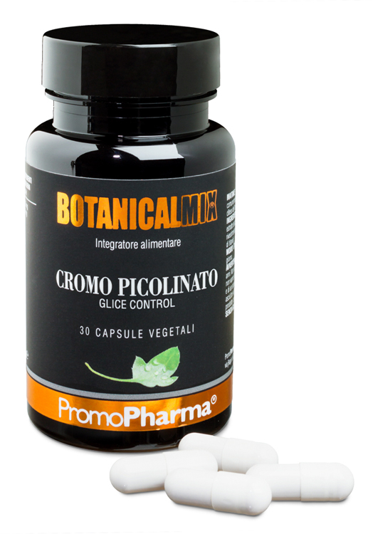 CROMO PICOLINATO GLICE CONTROL BOTANICAL MIX 30 CAPSULE - Pharmaleader