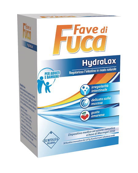 FAVE DI FUCA HYDRALAX 30 BUSTINE MONODOSE DA 5,07 G GUSTO AMARENA - Pharmaleader