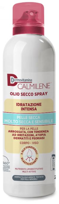 DERMOVITAMINA CALMILENE OLIO SECCO SPRAY IDRATAZIONE INTENSA PER PELLE SECCA, MOLTO SECCA E SENSIBILE 200 ML - Pharmaleader