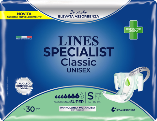 PANNOLONE MUTANDA LINES SPECIALIST CLASSIC MP SUPER 30 PEZZI - Pharmaleader