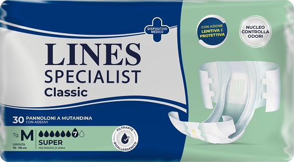 PANNOLONE A MUTANDA LINES SPECIALIST CLASSIC SUPER MM 30 PEZZI - Pharmaleader