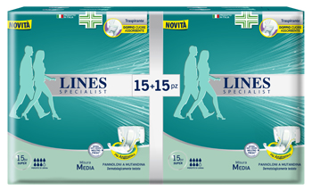 PANNOLONE A MUTANDA LINES SPECIALIST SUPER MM 30 PEZZI - Pharmaleader