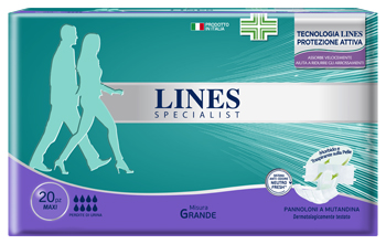 LINES SPECIALIST PANNOLINO MUTANDA MG MAXI 20 PEZZI - Pharmaleader